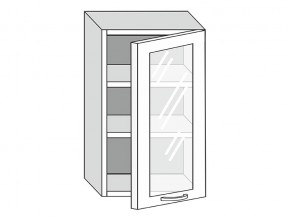 19.50.3 Шкаф настенный (h=913) на 500мм с 1-ой стекл. дверцей в Карабаше - karabash.magazin-mebel74.ru | фото