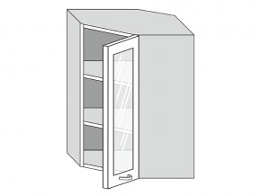 19.60.3у Шкаф настенный (h=913) угловой на 600мм со стекл. дверцей в Карабаше - karabash.magazin-mebel74.ru | фото