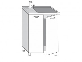2.60.2мн Шкаф-стол на 600мм под накладную мойку с 2-мя дверцами в Карабаше - karabash.magazin-mebel74.ru | фото
