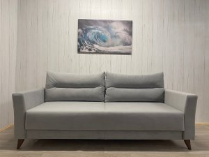 Диван Лидер-1 НПБ, велюр Luma 14 в Карабаше - karabash.magazin-mebel74.ru | фото