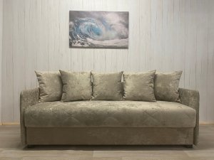 Диван Престиж-2 НПБ, велюр Candy 6 в Карабаше - karabash.magazin-mebel74.ru | фото