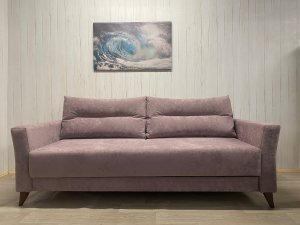 Диван Лидер-1 НПБ, велюр Sensey Elderberry в Карабаше - karabash.magazin-mebel74.ru | фото