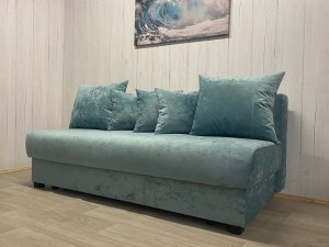 Диван Комфорт-1 НПБ, велюр Cundy 17 бирюзовый в Карабаше - karabash.magazin-mebel74.ru | фото