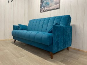 Диван Престиж-3 НПБ, велюр Sensey izumrud в Карабаше - karabash.magazin-mebel74.ru | фото