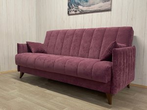 Диван Престиж-3 НПБ, велюр Sensey grape в Карабаше - karabash.magazin-mebel74.ru | фото