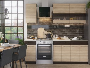 Кухонный гарнитур Маша-2 1600 дуб сонома-венге в Карабаше - karabash.magazin-mebel74.ru | фото