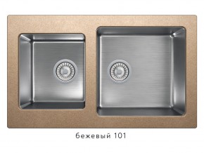 Мойка комбинированная Tolero twist TTS-840 Бежевый 101 в Карабаше - karabash.magazin-mebel74.ru | фото