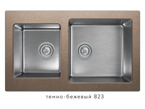 Мойка комбинированная Tolero twist TTS-840 Темно-бежевый 823 в Карабаше - karabash.magazin-mebel74.ru | фото