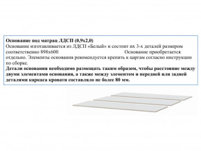 Основание из ЛДСП 0,9х2,0м в Карабаше - karabash.magazin-mebel74.ru | фото