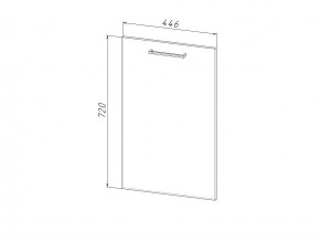 П 45 Комплект для посудомоечной машины 450 мм (цоколь + фасад) ЛДСП в Карабаше - karabash.magazin-mebel74.ru | фото
