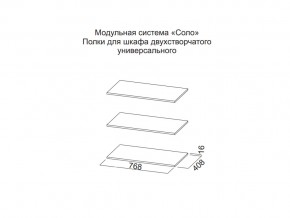 Полки для шкафа двухстворчатого универсального в Карабаше - karabash.magazin-mebel74.ru | фото