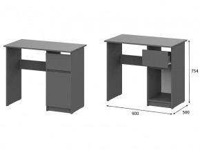 Стол письменный 900 Денвер Графит серый в Карабаше - karabash.magazin-mebel74.ru | фото